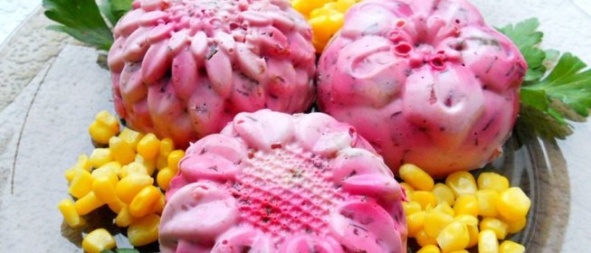 Закуска из свеклы и сельди