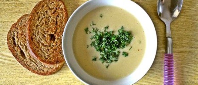 Нежный чесночный крем-суп