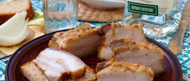 Запечённое сало в фольге