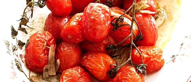 Запечённые помидоры черри