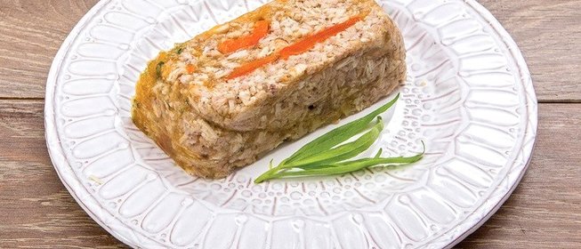 Заливное из кролика со сладким перцем