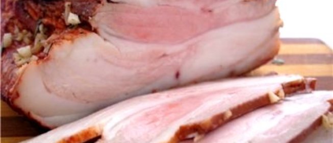 Сало в луковой шелухе