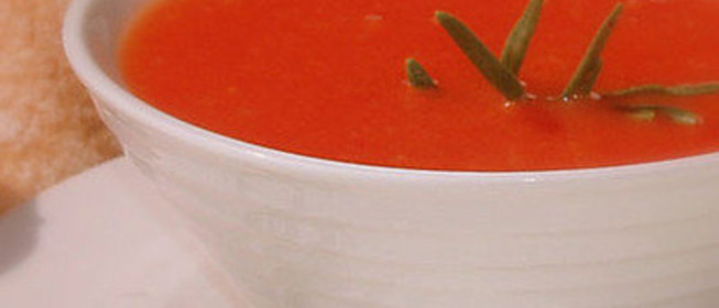 Осенний суп из свежих помидоров