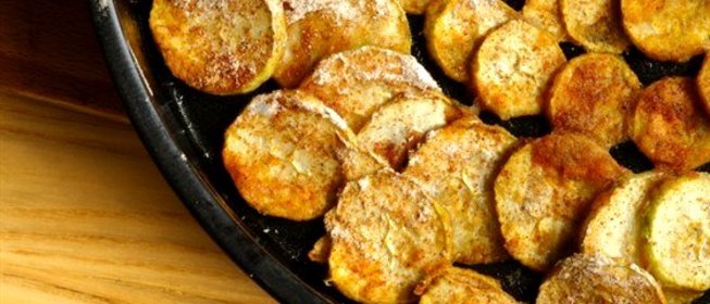 Гарнир из жареных кабачков