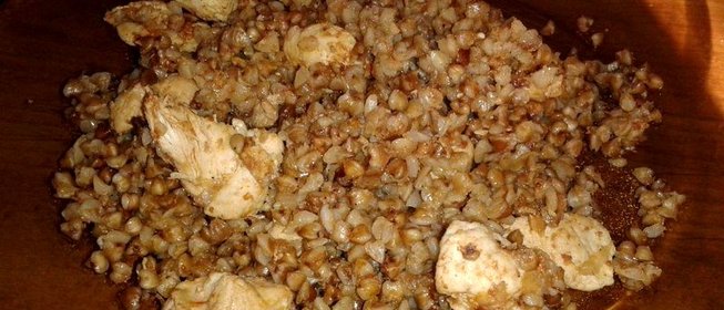 Томленая гречка с курицей
