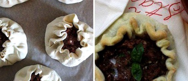 Слоеные лобиани с адыгейским сыром