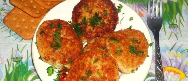 Лепешки из рыбы с творогом