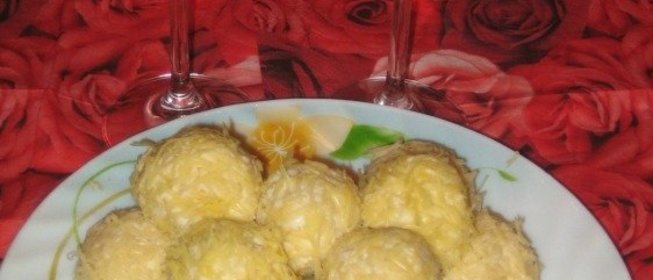 Куриные шарики с сыром