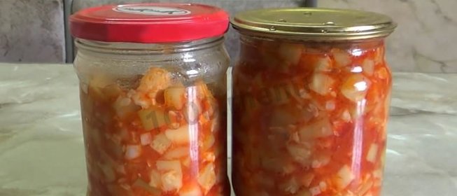 Острая закуска из кабачков на зиму