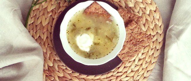 Рассольник вегетарианский с перловкой