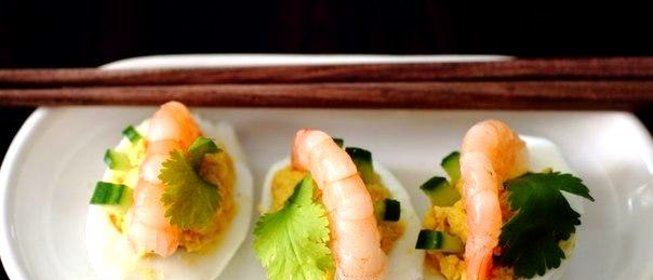 Фаршированные яйца фьюжн