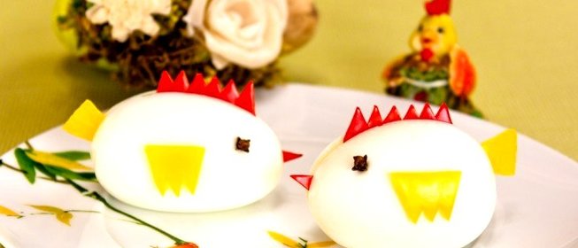 Фаршированные яйца «Цыплята»
