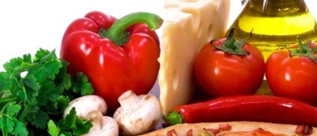 Пицца с черемшой и маринованными грибами