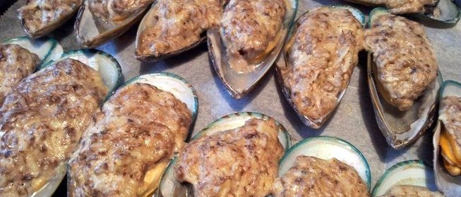 Мидии в духовке