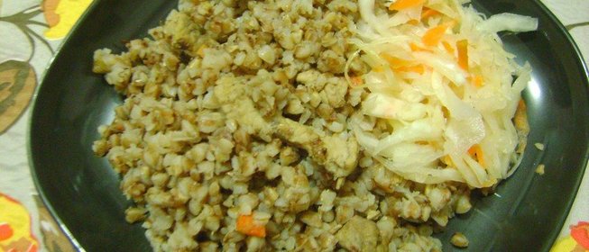 Гречневая каша со свининой