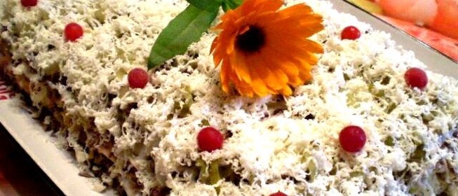 Печеночный салат