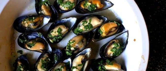Жареные мидии