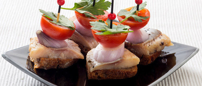 Пирамидки с селедкой