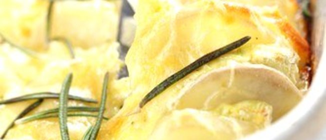 Гратен с картофелем и репой