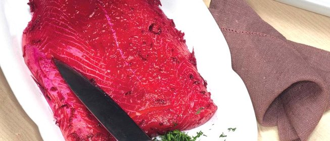 Свекольный лосось