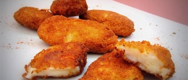 Крокеты с сыром и ветчиной (тапас)