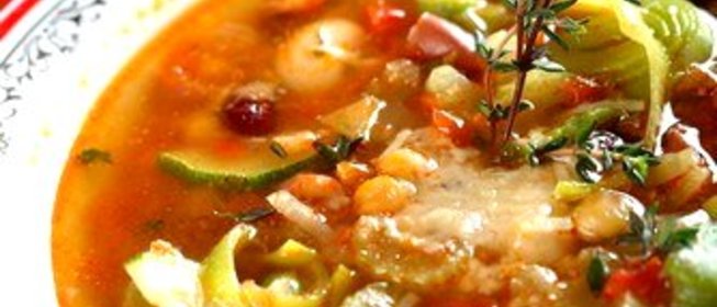 Рассольник с фасолью