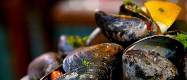 Мидии с сыром