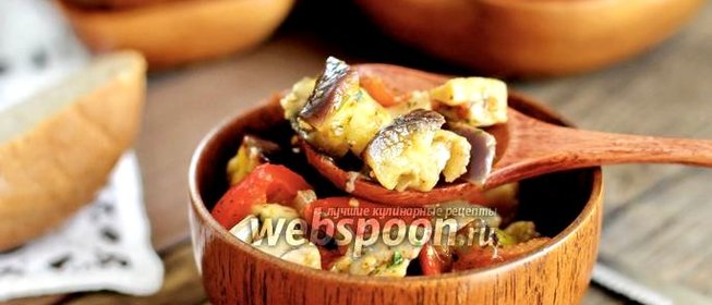 Закуска из баклажанов с шампиньонами