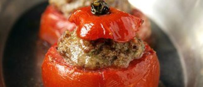 Помидоры, фаршированные телятиной