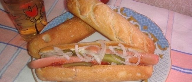 Хот-доги из домашних багетов