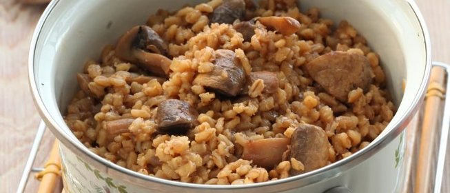 Перловка с грибами