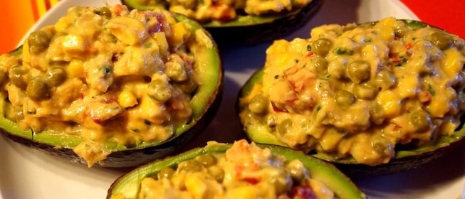 Фаршированные авокадо по‑костарикански