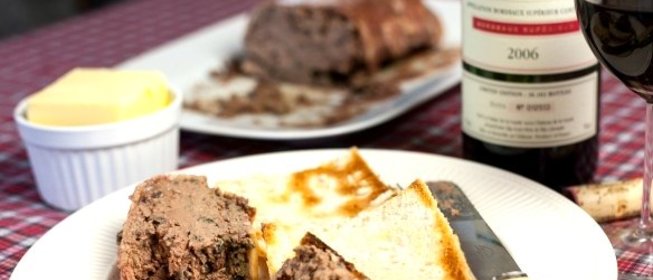 Запечённый паштет из куриной печени