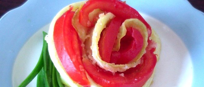Розочка из кабачка