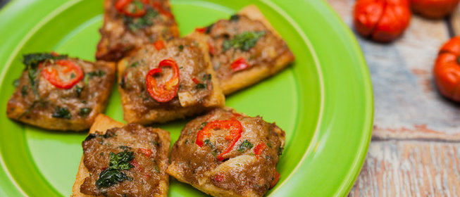 Китайские квадратики с фаршем