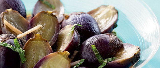 Баклажаны с мятой