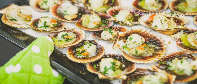 Морские гребешки по-венециански