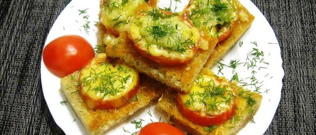 Потапцы с помидорами