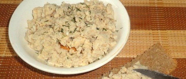 Паштет из рыбы и сыра