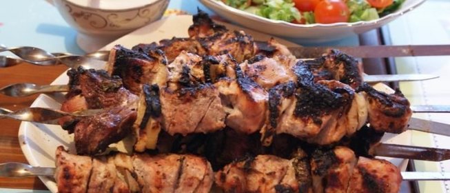 Шашлык из свинины на кефире
