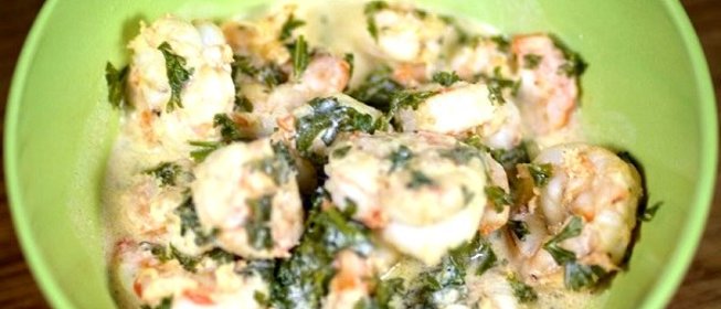 Креветки под соусом
