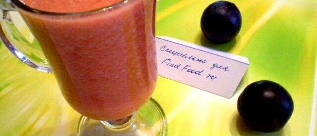 Сливовый сок с мякотью