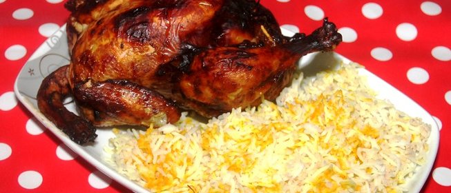 Плов с курицей, фаршированной ореховой начинкой, «Левенги плов»