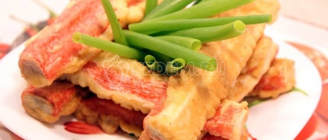 Крабовые палочки в кляре