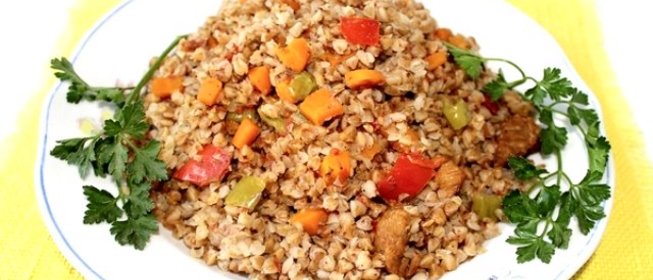 Гречка с мясом в духовке