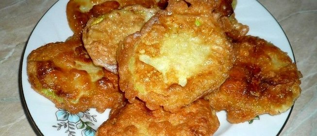 Кабачки в тесте