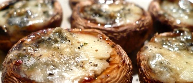 Шампиньоны на гриле