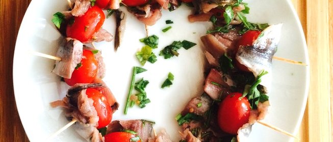 Тапас пинчос из кильки