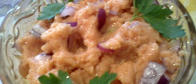 Красная икра из манки