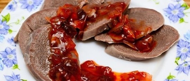 Язык отварной